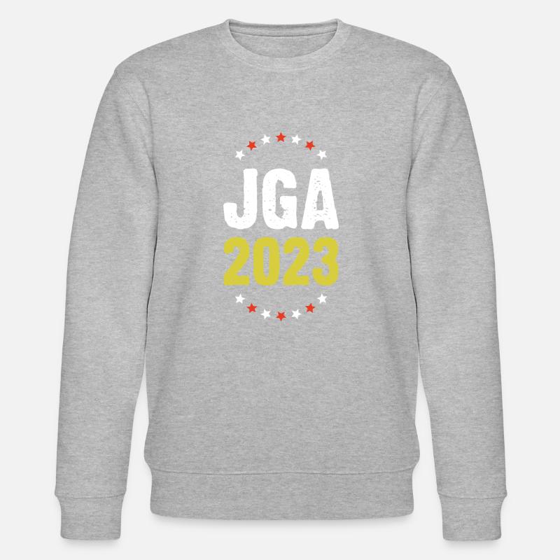 Jga 2023 Junggesellenabschied - Stanley/Stella Unisex Bio-Sweatshirt CHANGER  - Grau meliert