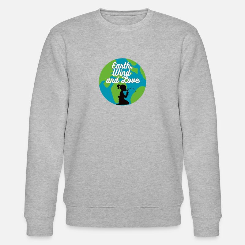 Erde, Wind & Liebe - Stanley/Stella Unisex Bio-Sweatshirt CHANGER - Grau meliert