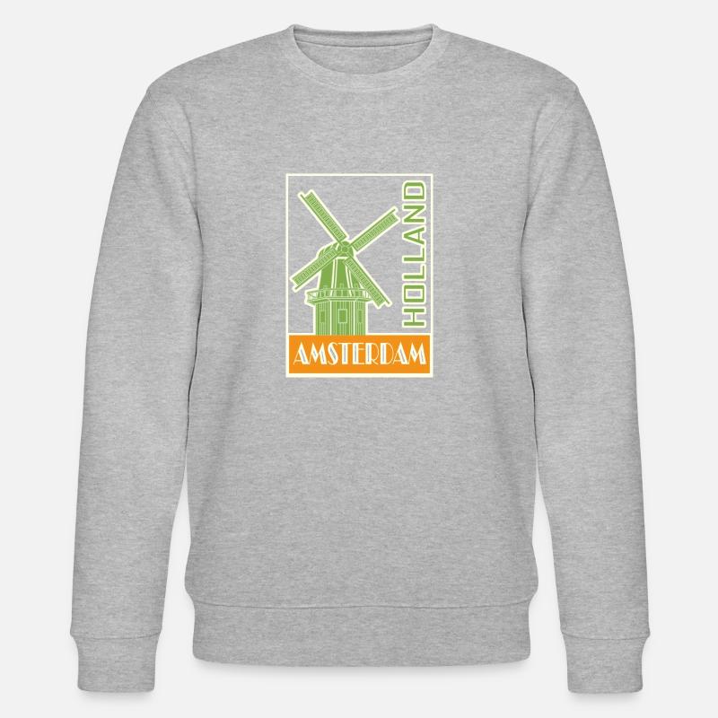 Amsterdam Vibes - Stanley/Stella Unisex Bio-Sweatshirt CHANGER  - Grau meliert