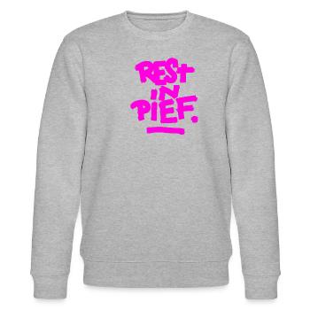 REPOS À PIEF (R.I.P.) - Sweat bio CHANGER Stanley/Stella Unisexe - gris chiné - Devant - Nik (191cm) & Marisol (170cm)