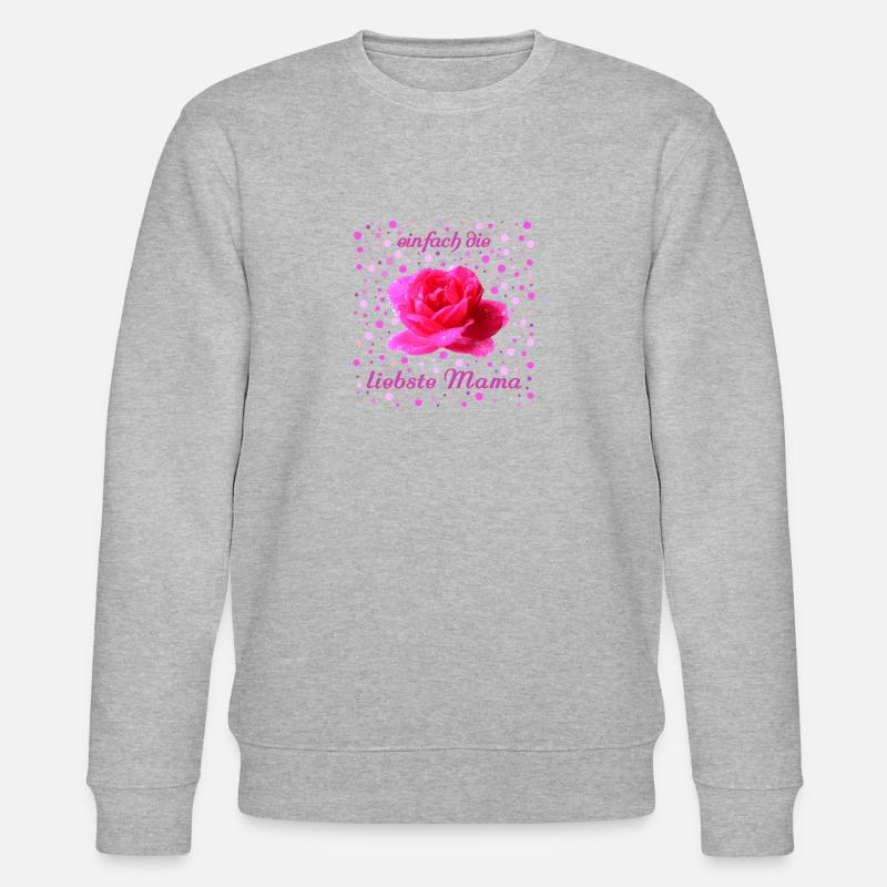 liebste Mama Rose - Stanley/Stella Unisex Bio-Sweatshirt CHANGER  - Grau meliert