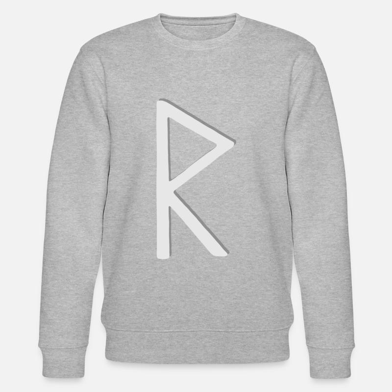 Futhark Runic Alphabet Raidho - Stanley/Stella CHANGER Unisex Organic Sweatshirt - undefined