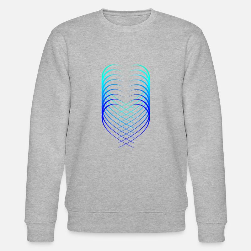 Herzen - Stanley/Stella Unisex Bio-Sweatshirt CHANGER  - Grau meliert