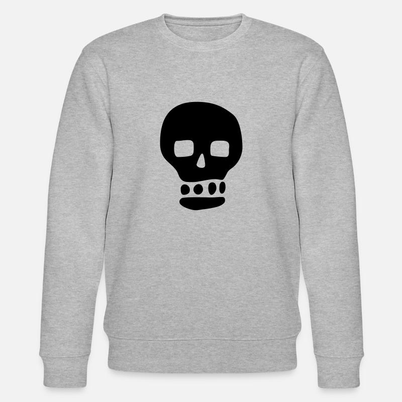 Skull / Pirate / Hacker - Stanley/Stella CHANGER Unisex Organic Sweatshirt - heather grey