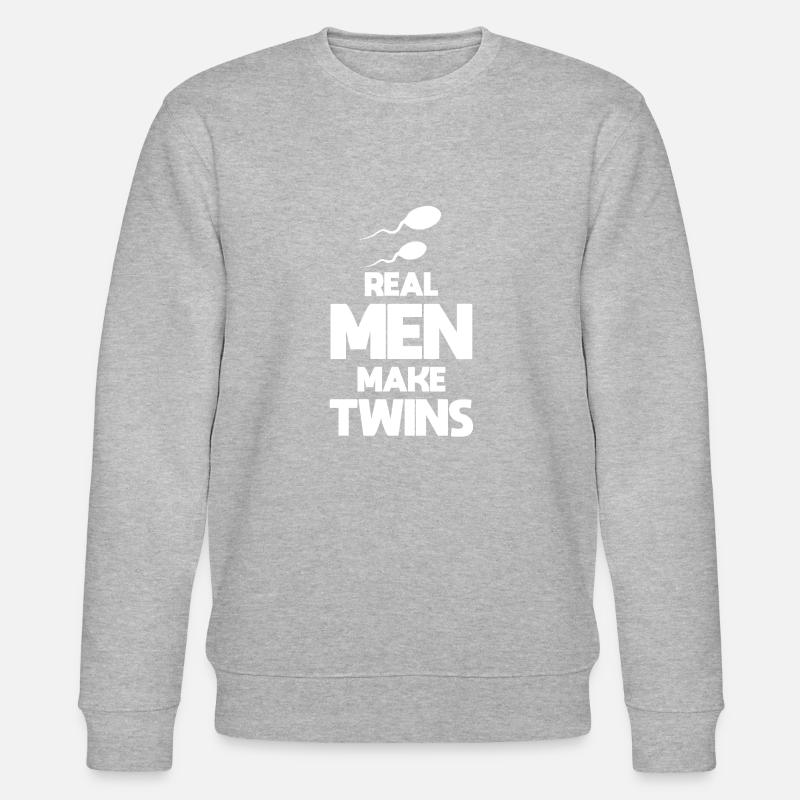 Twin devient père - Sweat bio CHANGER Stanley/Stella Unisexe - gris chiné