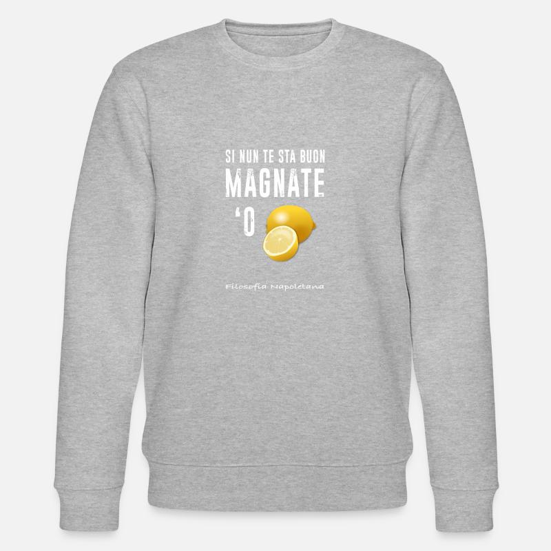 Magnate oder Zitrone - Stanley/Stella Unisex Bio-Sweatshirt CHANGER  - Grau meliert