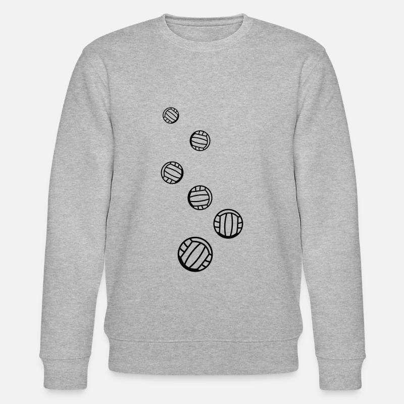 Volleyball symbol - Stanley/Stella Unisex Bio-Sweatshirt CHANGER  - Grau meliert