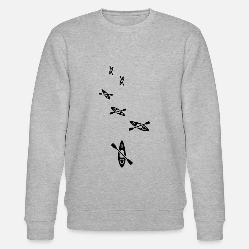 Icône de canoë - Sweat bio CHANGER Stanley/Stella Unisexe - gris chiné