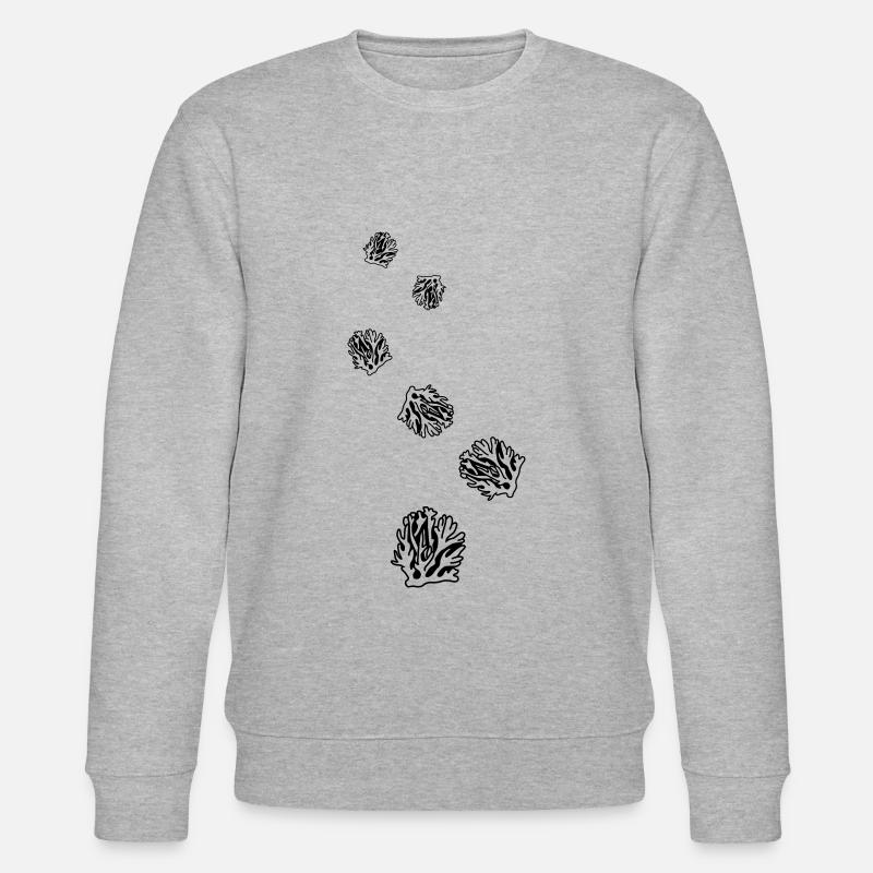Korale ozean - Stanley/Stella Unisex Bio-Sweatshirt CHANGER  - Grau meliert