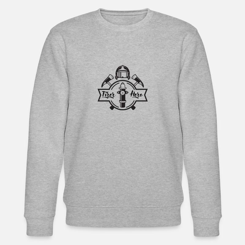 Fire Hero - Stanley/Stella Unisex Bio-Sweatshirt CHANGER  - Grau meliert