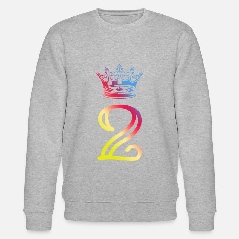 2 Couronne de numéros - Sweat bio CHANGER Stanley/Stella Unisexe - gris chiné