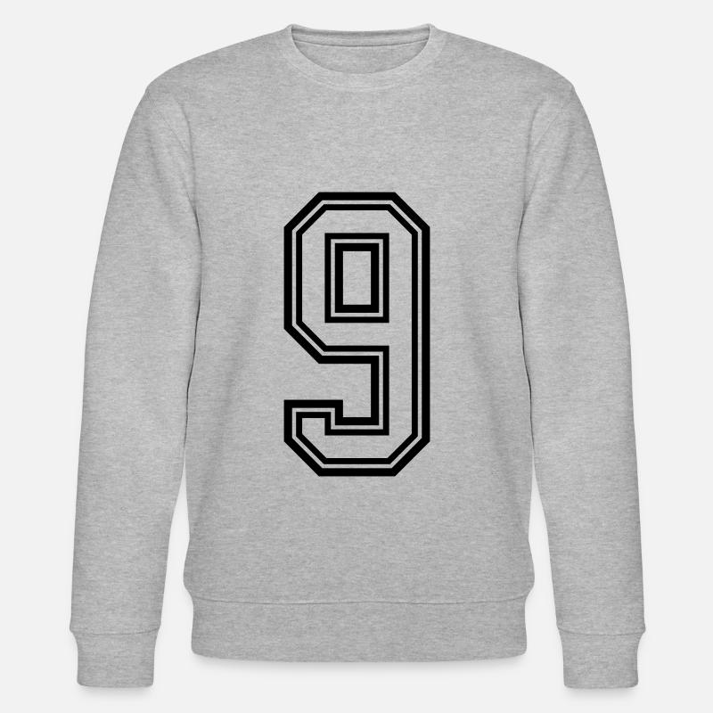 Symbole numérique 9 - Sweat bio CHANGER Stanley/Stella Unisexe - gris chiné