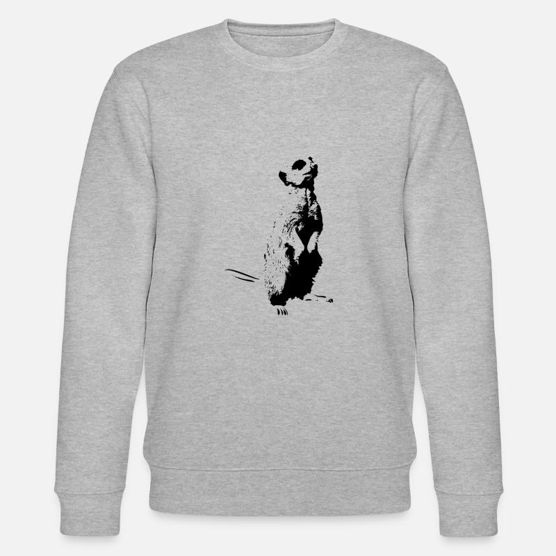 Erdmännchen - Stanley/Stella Unisex Bio-Sweatshirt CHANGER  - Grau meliert