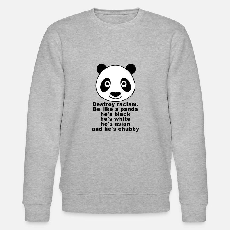 Chubby Panda - Stanley/Stella CHANGER Unisex Organic Sweatshirt - heather grey