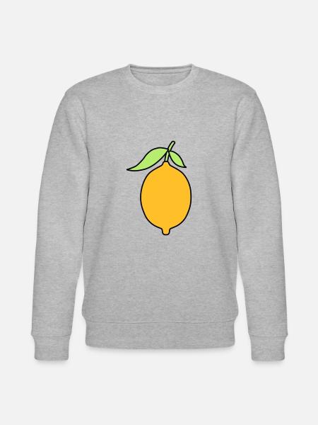 Zitrone - Stanley/Stella Unisex Bio-Sweatshirt CHANGER - Grau meliert