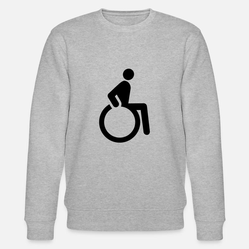 Rollstuhl - Stanley/Stella Unisex Bio-Sweatshirt CHANGER  - Grau meliert
