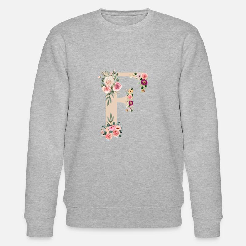 F de fleurs - Sweat bio CHANGER Stanley/Stella Unisexe - gris chiné