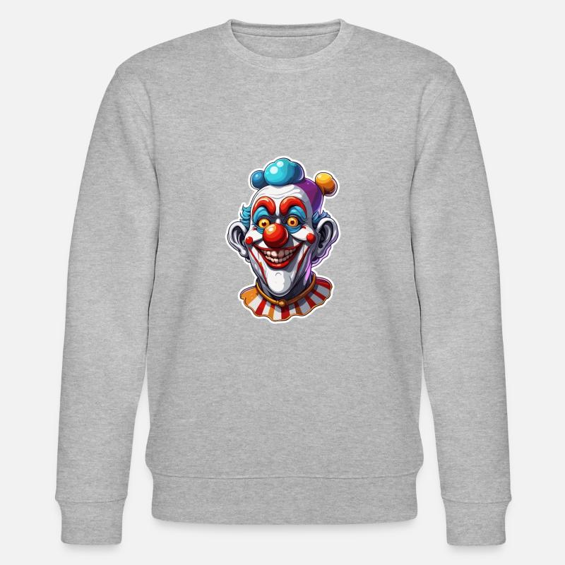 Clown / Cirque / Carnaval / Carnaval / Ludique - Sweat bio CHANGER Stanley/Stella Unisexe - gris chiné