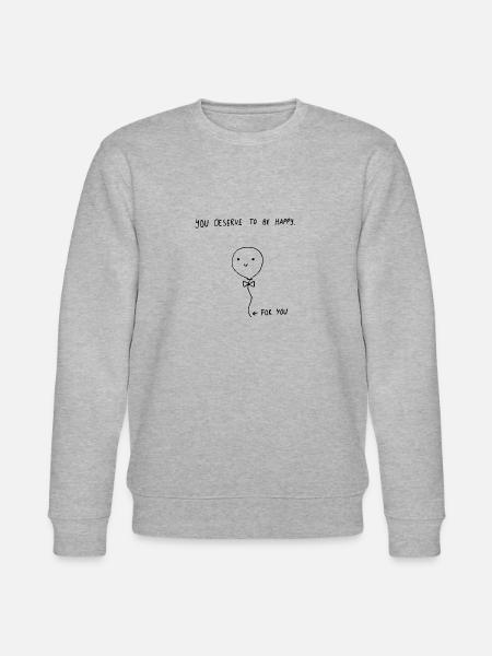 Liebe Freundschaft Partner - Stanley/Stella Unisex Bio-Sweatshirt CHANGER - Grau meliert
