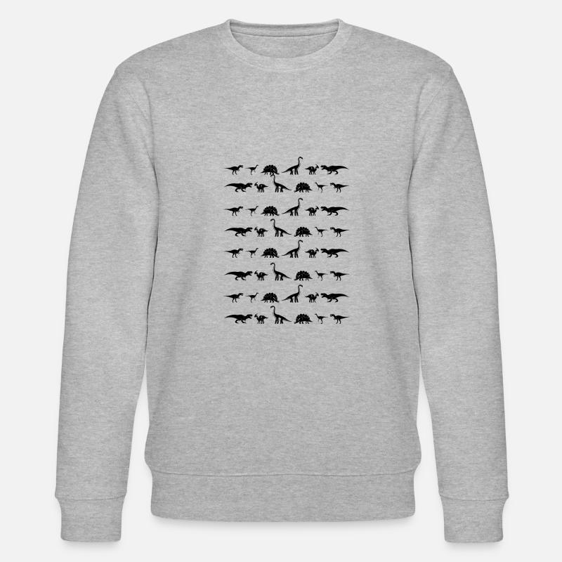 Dinos - Stanley/Stella Unisex Bio-Sweatshirt CHANGER  - Grau meliert