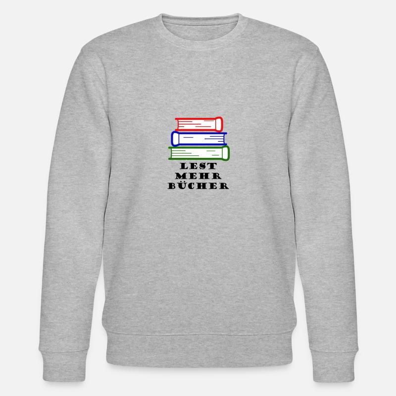 Lest mehr Bücher - Stanley/Stella Unisex Bio-Sweatshirt CHANGER  - Grau meliert
