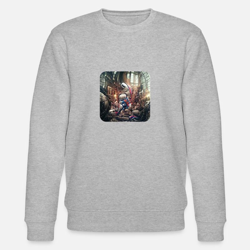 Tomminaut by "Tommi Taurus" - Stanley/Stella Unisex Bio-Sweatshirt CHANGER  - Grau meliert