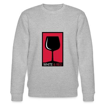 Weinglas - Stanley/Stella Unisex Bio-Sweatshirt CHANGER  - Grau meliert - Vorne - Nik (191cm) & Marisol (170cm)