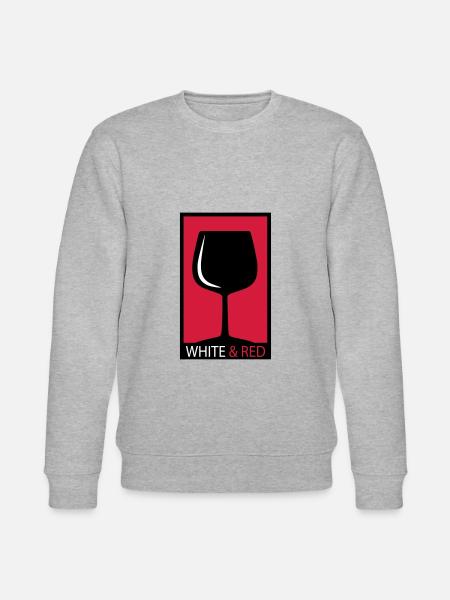 wine - Stanley/Stella CHANGER Unisex Organic Sweatshirt - heather grey