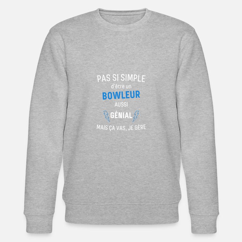 Fantastischer Bowleur - Stanley/Stella Unisex Bio-Sweatshirt CHANGER - Grau meliert