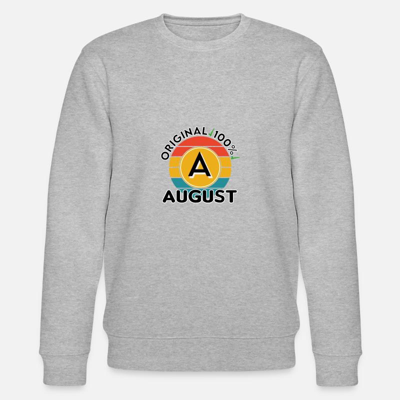August - Stanley/Stella Unisex Bio-Sweatshirt CHANGER  - Grau meliert