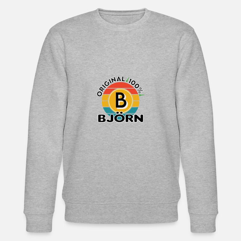 Björn - Stanley/Stella Unisex Bio-Sweatshirt CHANGER  - Grau meliert