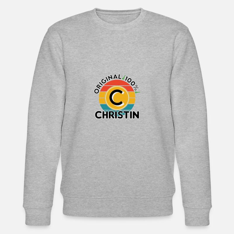 Christin - Stanley/Stella Unisex Bio-Sweatshirt CHANGER  - Grau meliert