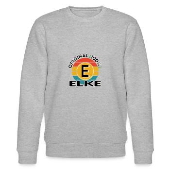 Elke - Stanley/Stella Unisex Bio-Sweatshirt CHANGER  - Grau meliert - Vorne - Nik (191cm) & Marisol (170cm)