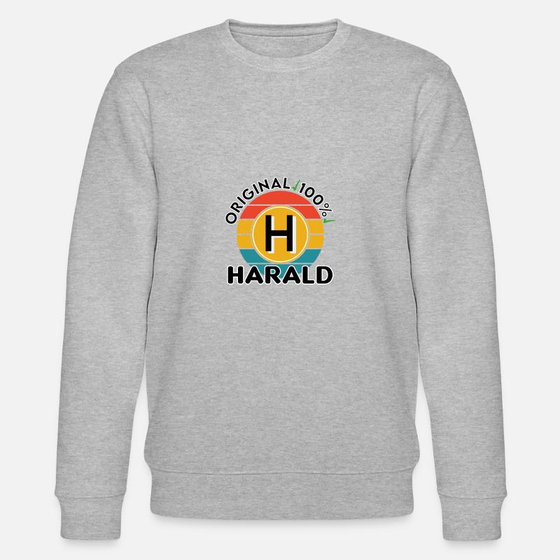 Harald - Stanley/Stella Unisex Bio-Sweatshirt CHANGER  - Grau meliert