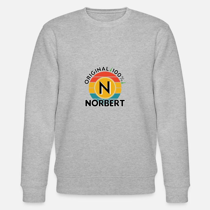 Norbert - Stanley/Stella Unisex Bio-Sweatshirt CHANGER  - Grau meliert