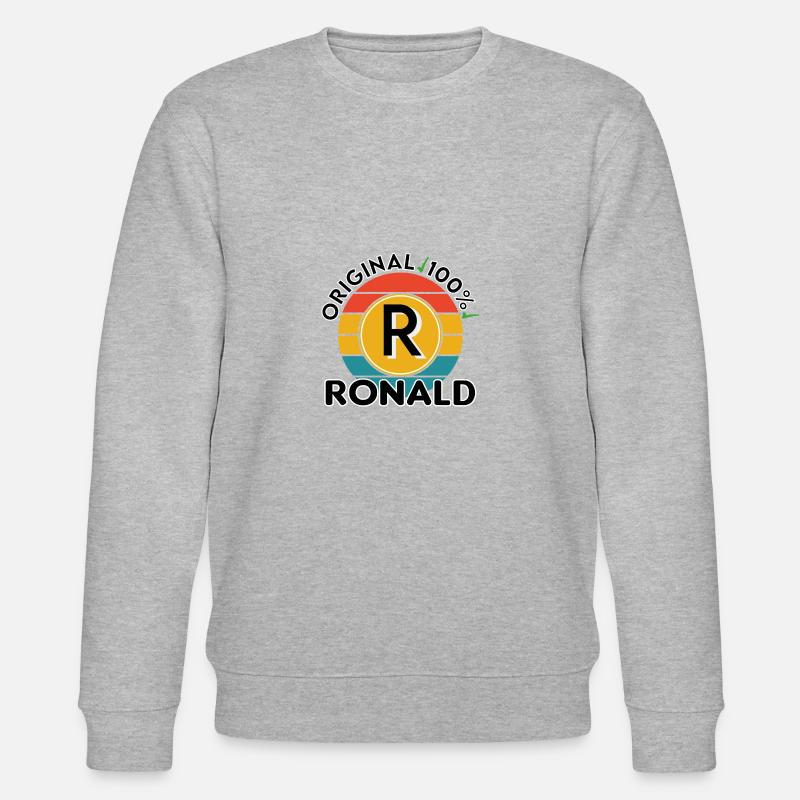 Ronald - Stanley/Stella Unisex Bio-Sweatshirt CHANGER - Grau meliert