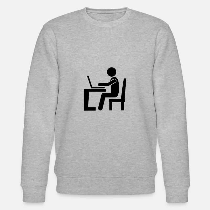 computer work - Stanley/Stella CHANGER Unisex Organic Sweatshirt - heather grey