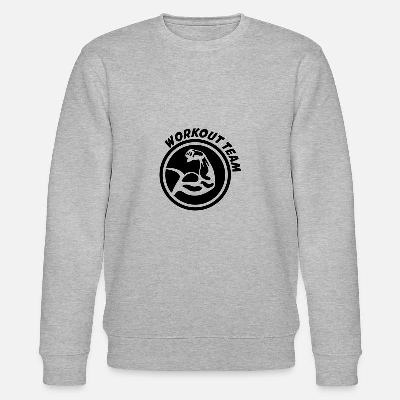 biceps workout - Stanley/Stella CHANGER Unisex Organic Sweatshirt - heather grey