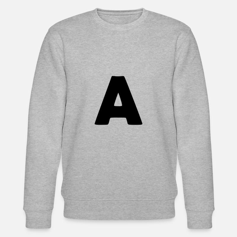 Buchstabe A - Stanley/Stella Unisex Bio-Sweatshirt CHANGER  - Grau meliert