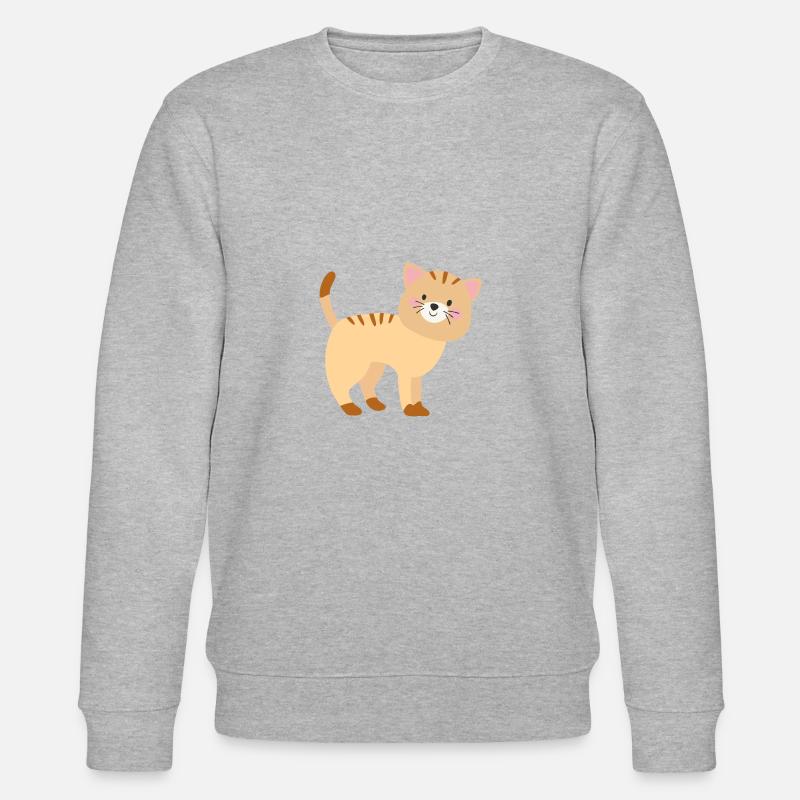 Chat mignon - Sweat bio CHANGER Stanley/Stella Unisexe - gris chiné