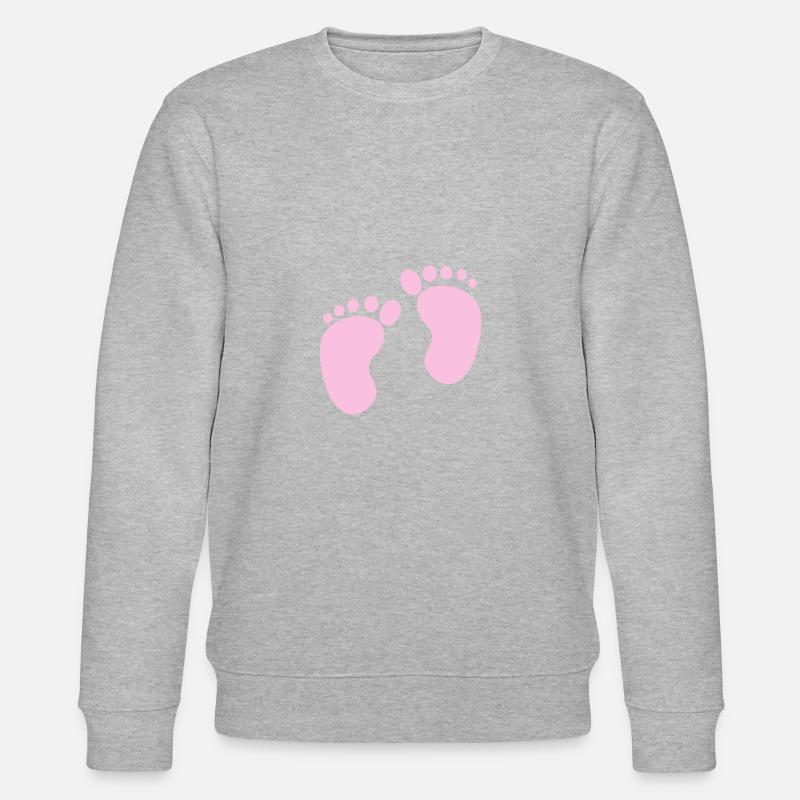 Fußabdrücke - Stanley/Stella Unisex Bio-Sweatshirt CHANGER  - Grau meliert