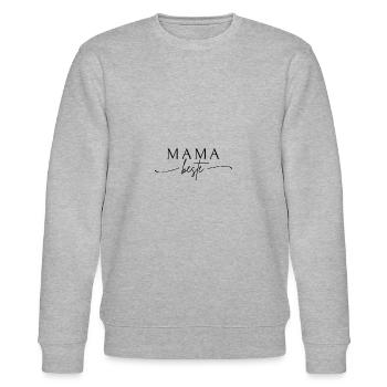 Beste Mama - Stanley/Stella Unisex Bio-Sweatshirt CHANGER  - Grau meliert - Vorne - Nik (191cm) & Marisol (170cm)