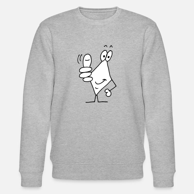 Daumen hoch - Stanley/Stella Unisex Bio-Sweatshirt CHANGER  - Grau meliert