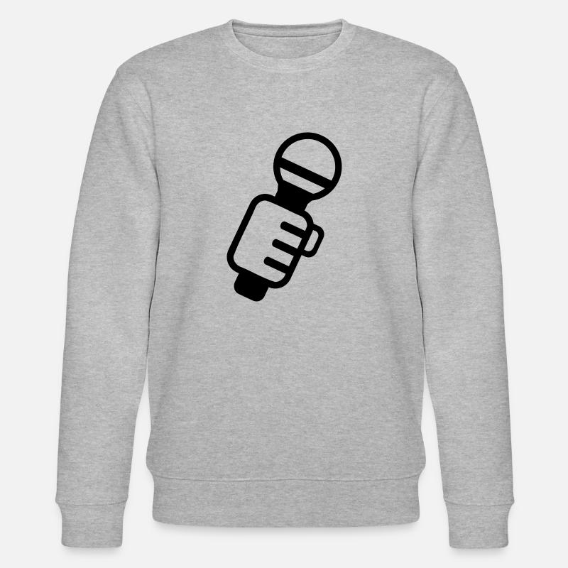 Microphone - Sweat bio CHANGER Stanley/Stella Unisexe - gris chiné