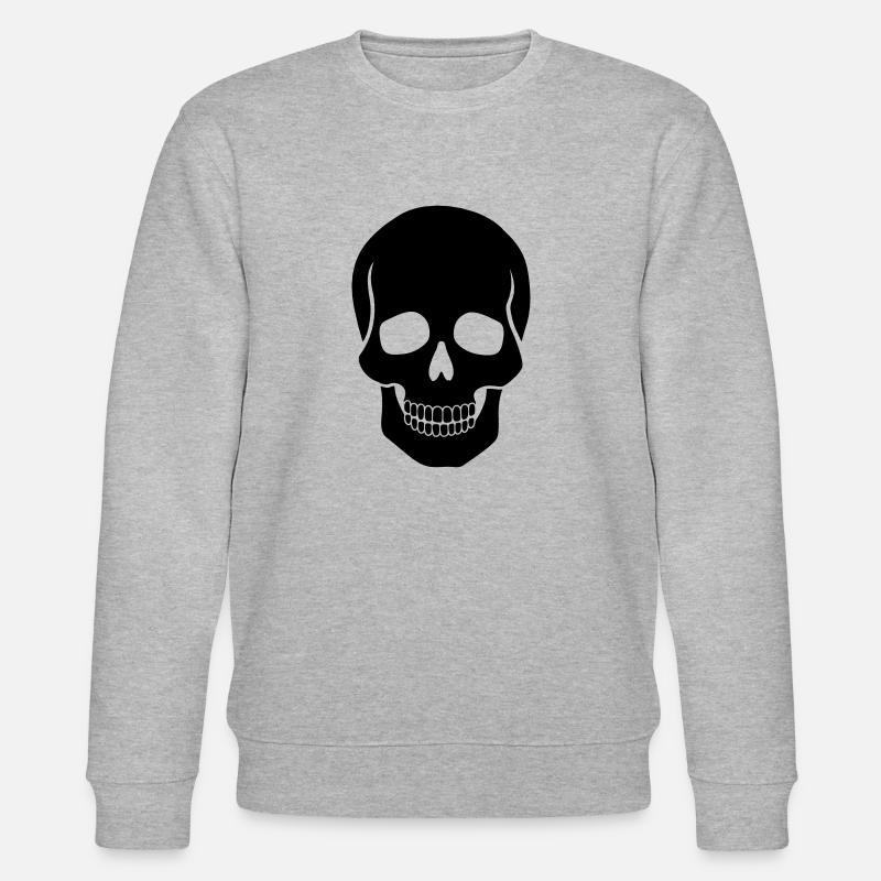 Skull - Stanley/Stella Unisex Bio-Sweatshirt CHANGER  - Grau meliert