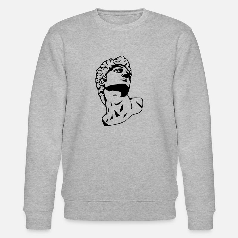 David sculpture/statue blanc - Sweat bio CHANGER Stanley/Stella Unisexe - gris chiné