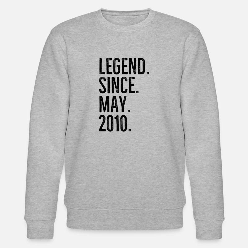 Legend Since May 2010 - Stanley/Stella CHANGER Unisex Organic Sweatshirt - heather grey