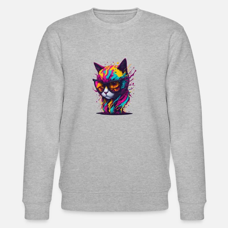 Chat 2 - Sweat bio CHANGER Stanley/Stella Unisexe - gris chiné