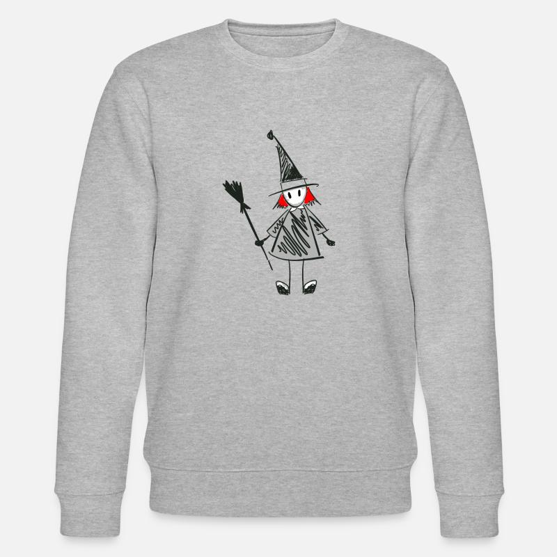 Design de sorcière stylisé - Sweat bio CHANGER Stanley/Stella Unisexe - gris chiné