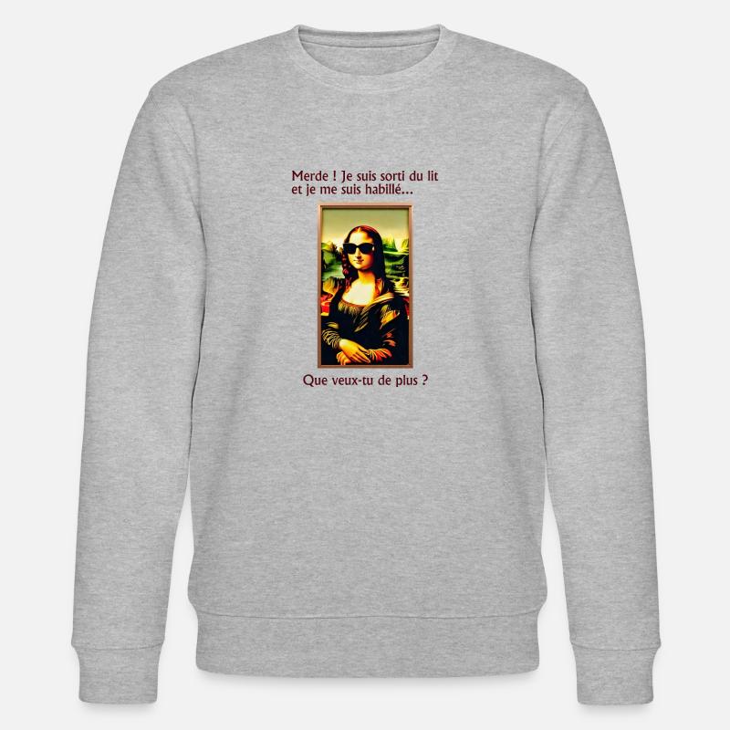Mona Lisa - Stanley/Stella Unisex Bio-Sweatshirt CHANGER  - Grau meliert